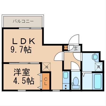 グラシアス三萩野の物件間取画像